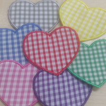Motif Patch Baby Gingham Hearts