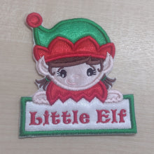 Motif Patch Personalised Name Christmas Elf
