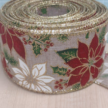Ribbon Luxury Christmas Wire Edge 6.3cm wide (2.5") Wreath Making / Crafts