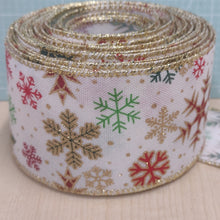 Ribbon Luxury Christmas Wire Edge 6.3cm wide (2.5") Wreath Making / Crafts