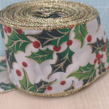 Ribbon Luxury Christmas Wire Edge 6.3cm wide (2.5") Wreath Making / Crafts