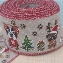 Ribbon Luxury Christmas Wire Edge 6.3cm wide (2.5") Wreath Making / Crafts