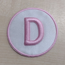 Motif Patch 1 x 3D Embroidered Monogram Letter / Number Round