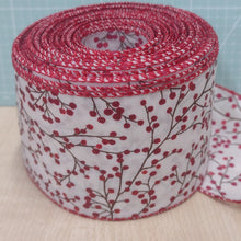 Ribbon Luxury Christmas Wire Edge 6.3cm wide (2.5") Wreath Making / Crafts