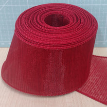 Ribbon Luxury Christmas Wire Edge 6.3cm wide (2.5") Wreath Making / Crafts