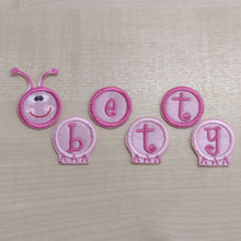 Motif Patch FONT 03 Personalised Name Caterpillar Set