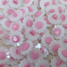 Buttons Plastic Flower Shank 15mm (1.5cm) Daisy