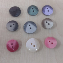 Buttons Plastic Round  2 tone V's 17mm / 20mm / 25mm
