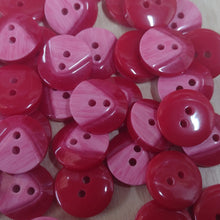 Buttons Plastic Round  2 tone V's 17mm / 20mm / 25mm