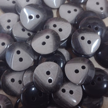 Buttons Plastic Round  2 tone V's 17mm / 20mm / 25mm