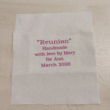 Quilting Block - Personalised Text Only