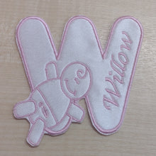 Motif Patch Font 11 Personalised Name Cute Baby Letters 9.8cm