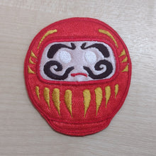Motif Patch Japanese Blessing Daruma Doll
