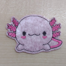 Motif Patch Axolotl Salamander Ambystoma Amphibious Style A
