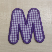 Motif Patch Font 23 Basic Baby Letters Woven Gingham