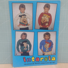 Knitting Pattern Leaflet Patons The Flintstones Intarsia Picture Knit Sweater (4 designs)