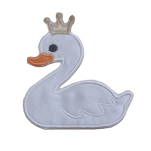 Motif Patch Cute Swan Princess