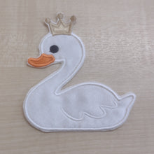 Motif Patch Cute Swan Princess