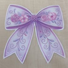 Motif Patch Pretty Flower Bow