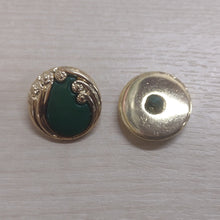 Buttons Plastic Round Shank Vintage Retro Gold / Colour