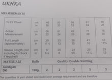Knitting Pattern Leaflet UKHKA 281 DK Baby Raglan Cardigans