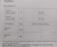 Crochet Pattern Leaflet UKHKA 279 DK Blankets