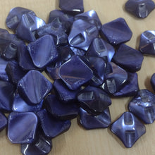 Buttons Plastic Square Shank 16mm (1.6cm) Royal blue