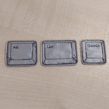 Motif Patch Funny IT Computer Nerd Ctrl-Alt-Del