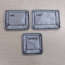 Motif Patch Funny IT Computer Nerd Ctrl-Alt-Del