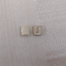 Buttons Metal Shank Rectangle 1cm (10mm) Gold