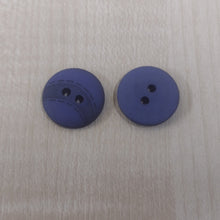 Buttons Plastic Round 2 Hole 15mm / 18mm (1.5cm / 1.8cm) Blue / Black design