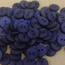 Buttons Plastic Round 2 Hole 15mm / 18mm (1.5cm / 1.8cm) Blue / Black design