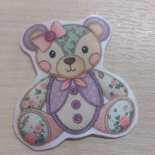 Motif Patch Patchwork Style Teddy Bears