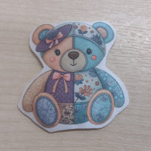 Motif Patch Patchwork Style Teddy Bears