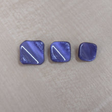 Buttons Pack 10 Plastic Square Shank 12mm / 14mm / 16mm / Royal blue