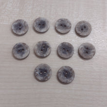 Buttons Pack of 10 Natural Round 2 hole Coconut Shell 17mm / 20mm / 22mm