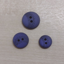 Buttons Pack 10 Plastic Round 2 Hole 13mm / 15mm / 18mm / Blue / Black design