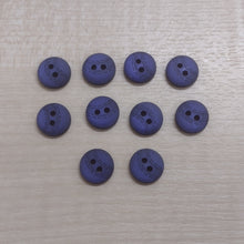 Buttons Pack 10 Plastic Round 2 Hole 13mm / 15mm / 18mm / Blue / Black design