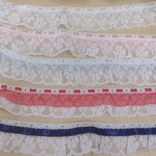 Lace Frilled Double Frill 50mm wide (5cm)