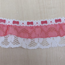Lace Frilled Double Frill 50mm wide (5cm)