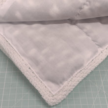 Handmade Soft Fluffy Pom Pom Crochet Trimmed Fabric Lined Baby Car Seat Blanket