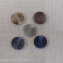 Buttons Plastic Round 4 Hole Tailoring Suiting Menswear Marl 15mm / 20mm / 22mm / 25mm / 30mm