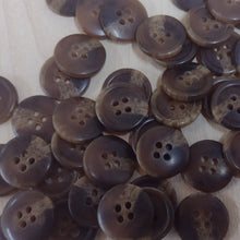 Buttons Plastic Round 4 Hole Tailoring Suiting Menswear Marl 15mm / 20mm / 22mm / 25mm / 30mm