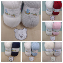 Motif & DK Yarn Pack - Teddy Bear Face Design