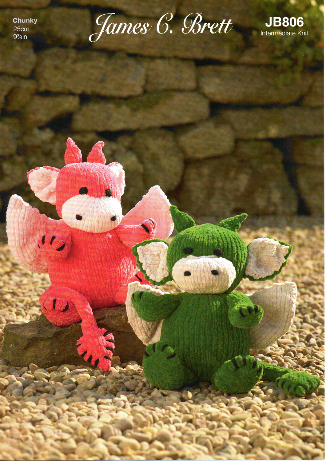 Knitting Pattern Leaflet |Flutterby CHUNKY JB806 Dragon