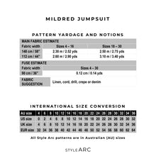 Sewing Pattern Mildred Jumpsuit UK Size 10 - 30