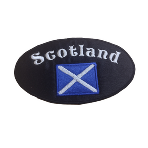 Motif Patch Personalised Oval Scotland Saltire Flag