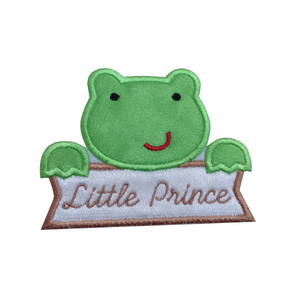 Motif Patch Personalised Name Banner Cute Frog