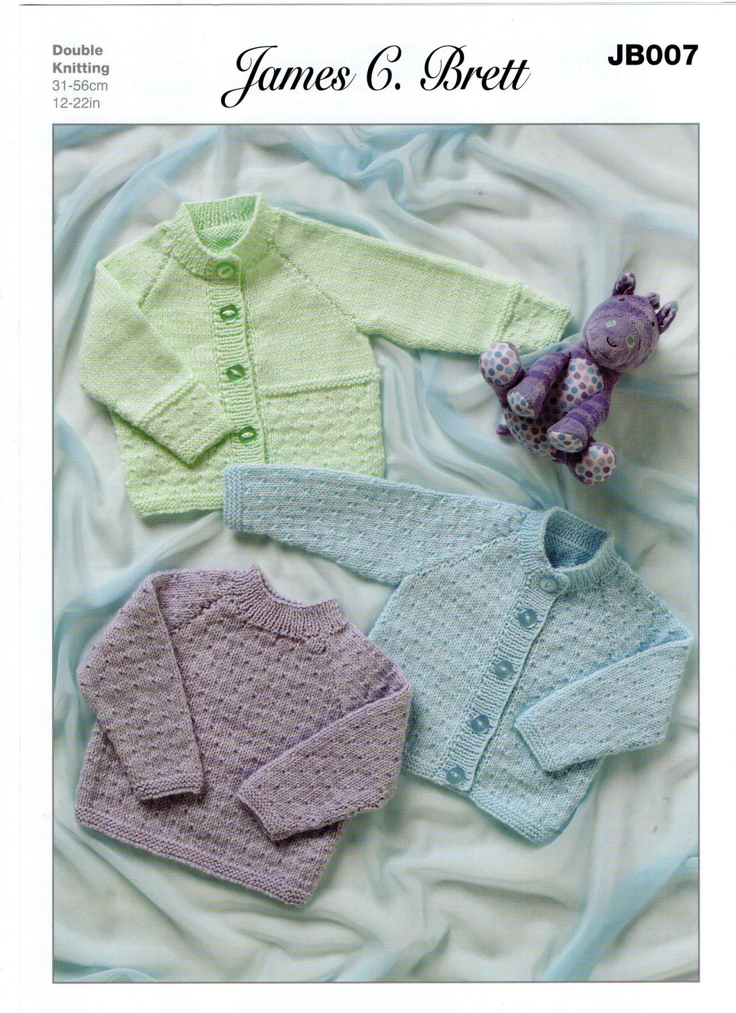 Knitting Pattern Leaflet James C Brett JB007 DK Baby Cardigans & Sweater