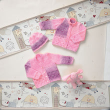 Knitting Pattern Leaflet James C Brett JB009 DK Baby Raglan Cardigans & Hat